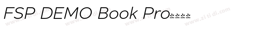 FSP DEMO Book Pro字体转换 FSP DEMO Book Pro字体转换